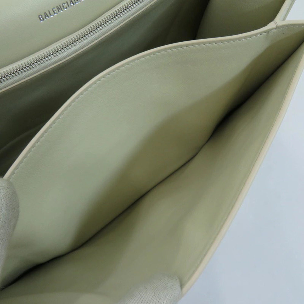BALENCIAGA CRUSH SLING BAG PAPER CALF Shoulder White - Picture 15 of 15